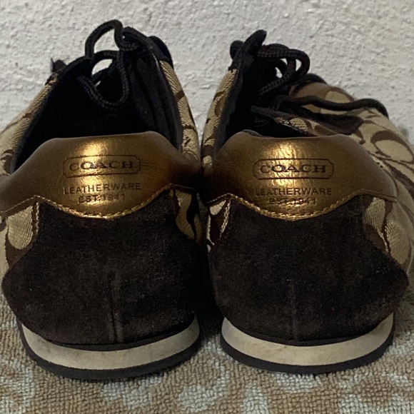 Coach Katelyn Gold/tan/dark brown shoes 9.5 M+🕶Quay Gradient Glow-up w case - Picture 11 of 17